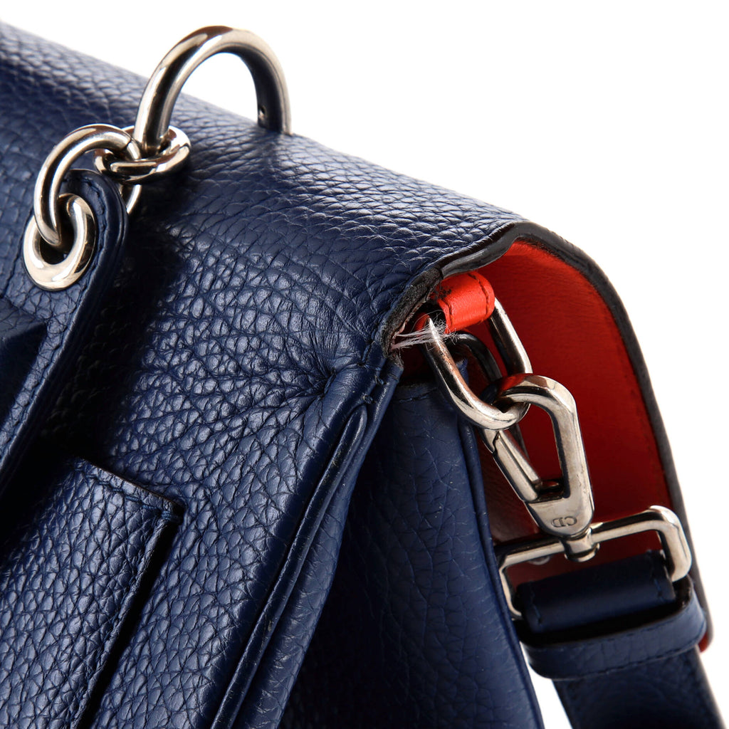 Pre-Loved Christian Dior Be Dior Bag Pebbled Leather Small