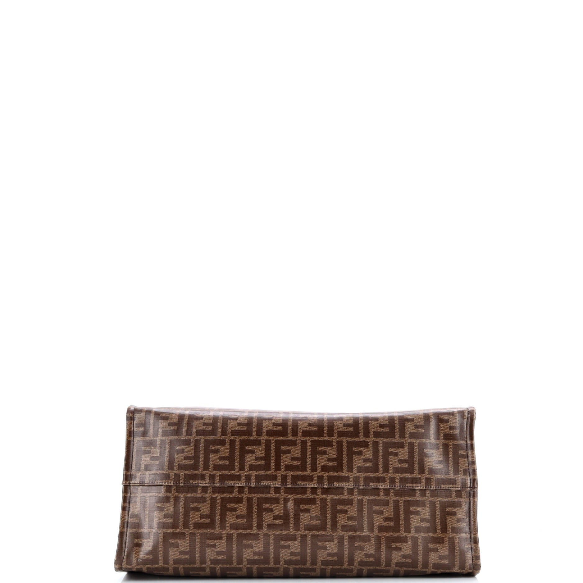 Pre-Loved Fendi Mania Logo Shopper Tote Zucca Coated Canvas Large