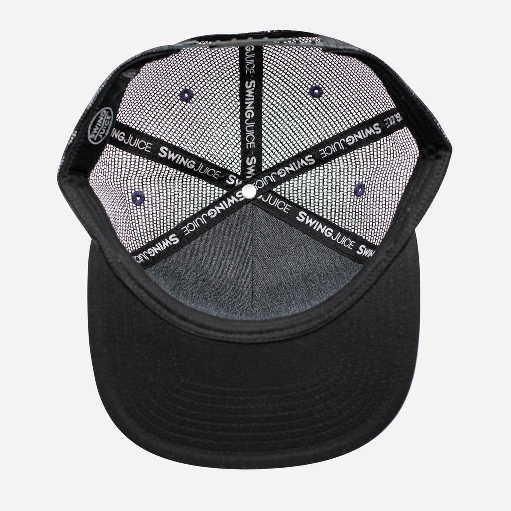 Golf 'Til Death Unisex Trucker Hat Heather Charcoal O/S by SwingJuice LLC