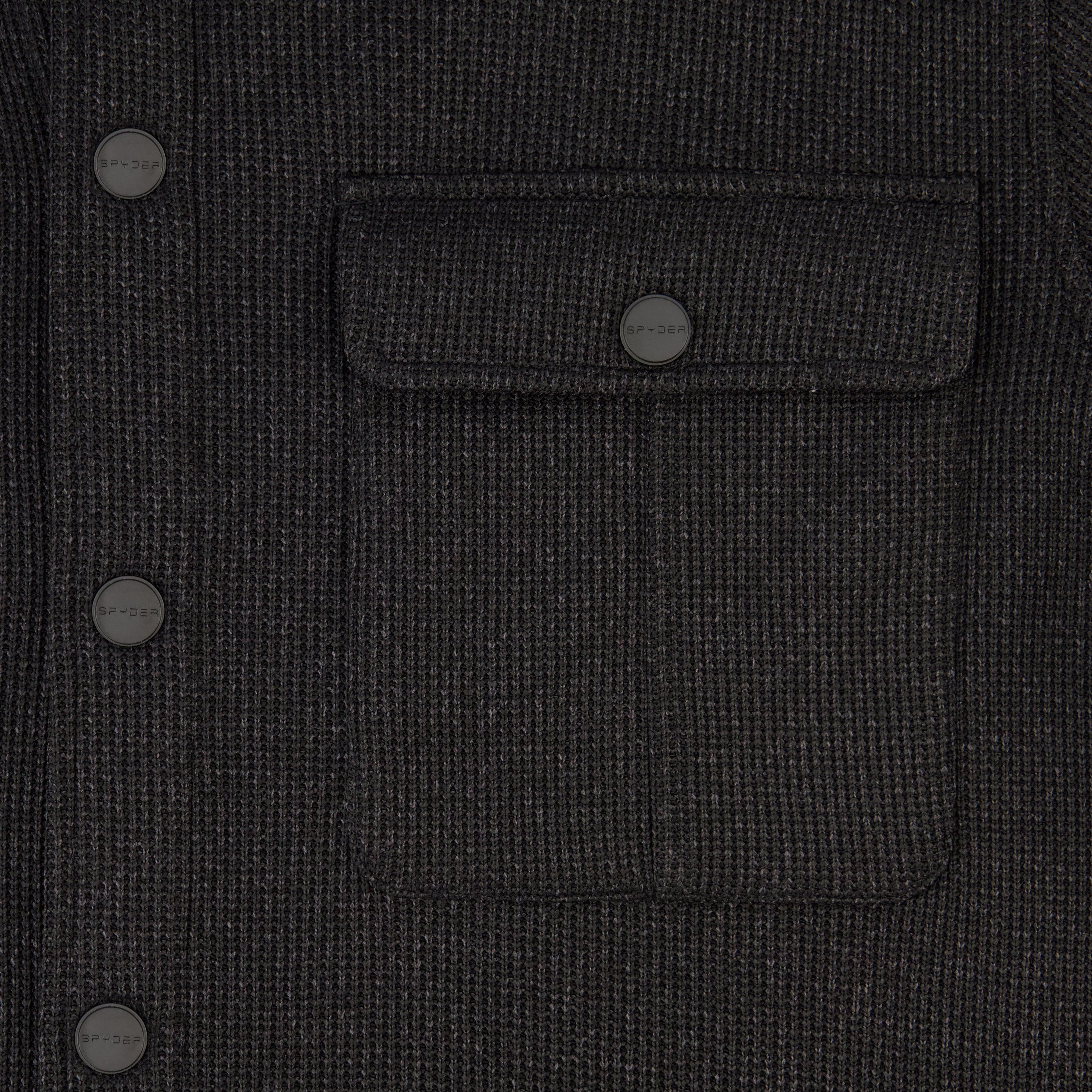 Spyder Men's Sweater Fleece Shacket - Black