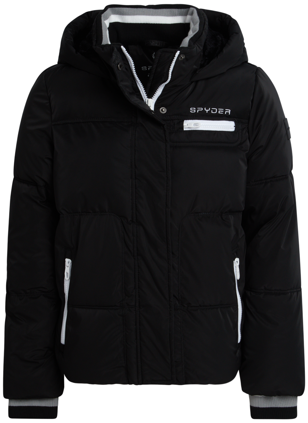 Spyder Girls' Puffer Jacket - Black