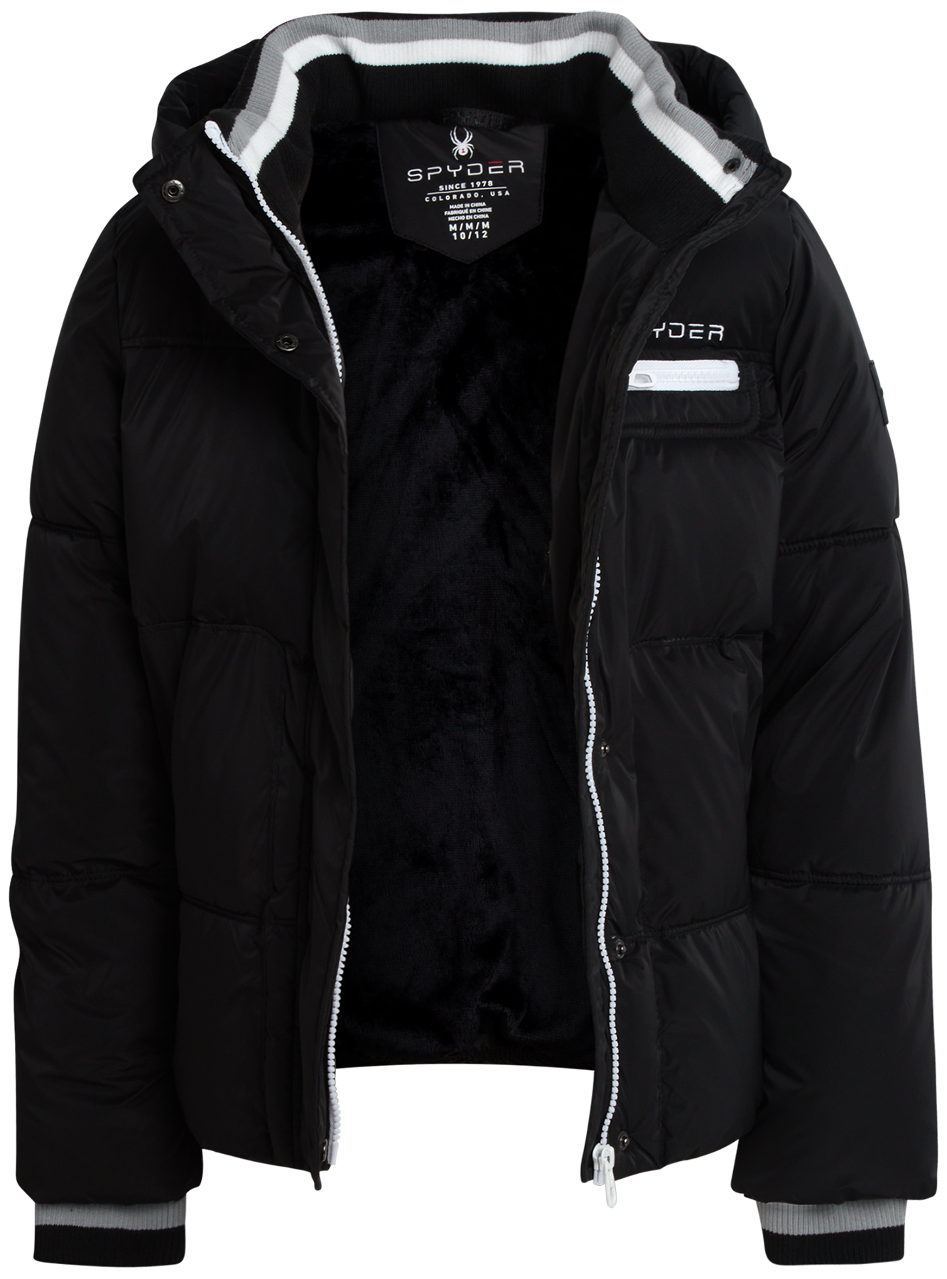 Spyder Girls' Puffer Jacket - Black