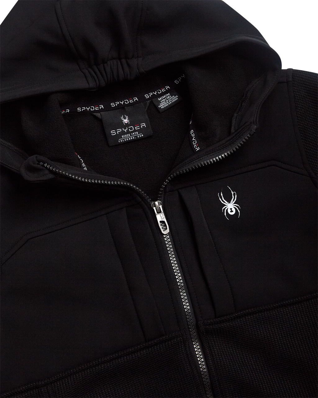 Spyder Boys' Sweater Fleece Jacket - Black