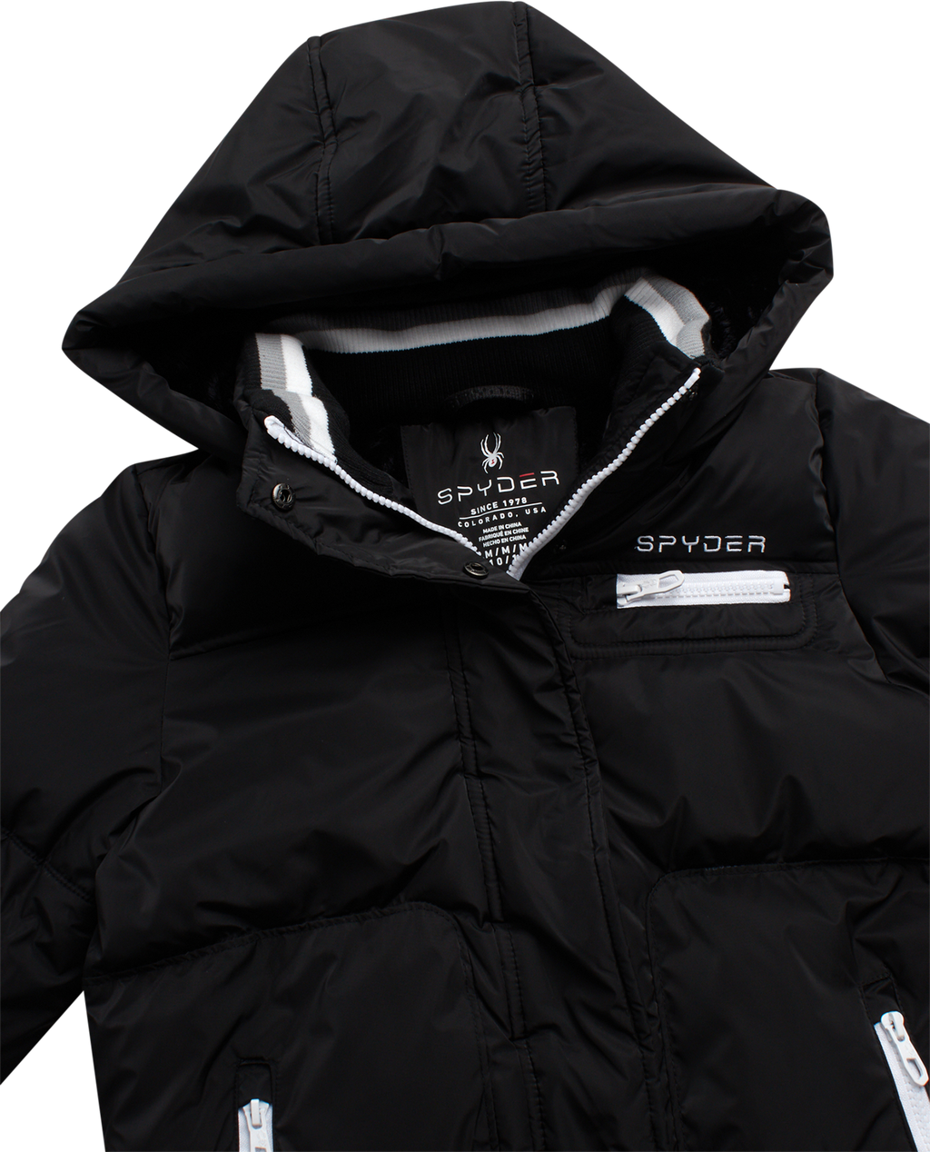 Spyder Girls' Puffer Jacket - Black
