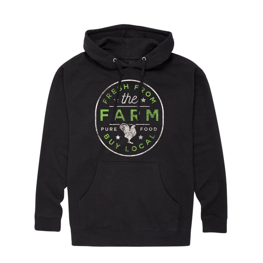 Instant Message - Fresh From the Farm Buy Local - Men's Long Sleeve Fleece Pullover Hoodie