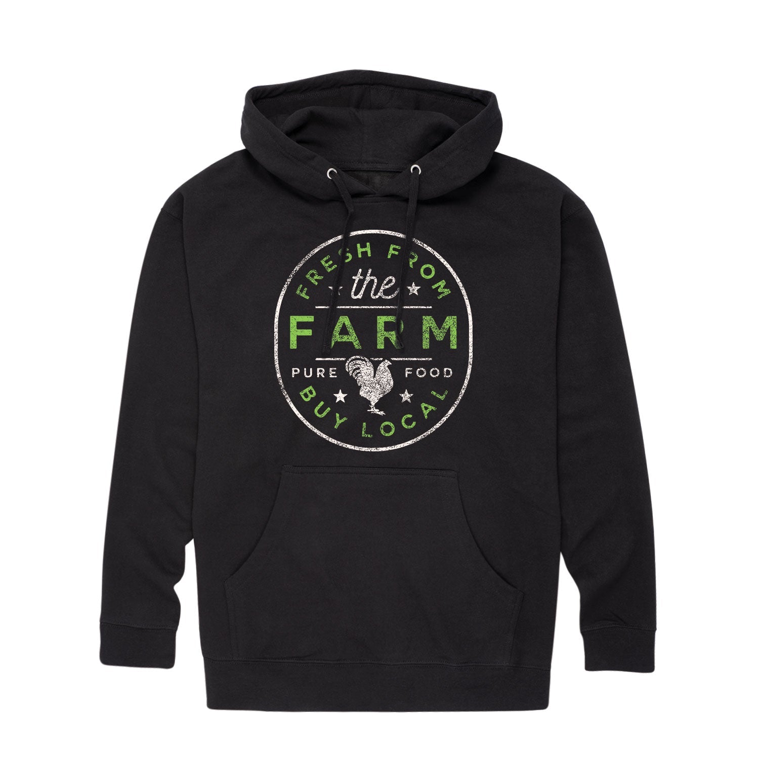 Instant Message - Fresh From the Farm Buy Local - Men's Long Sleeve Fleece Pullover Hoodie