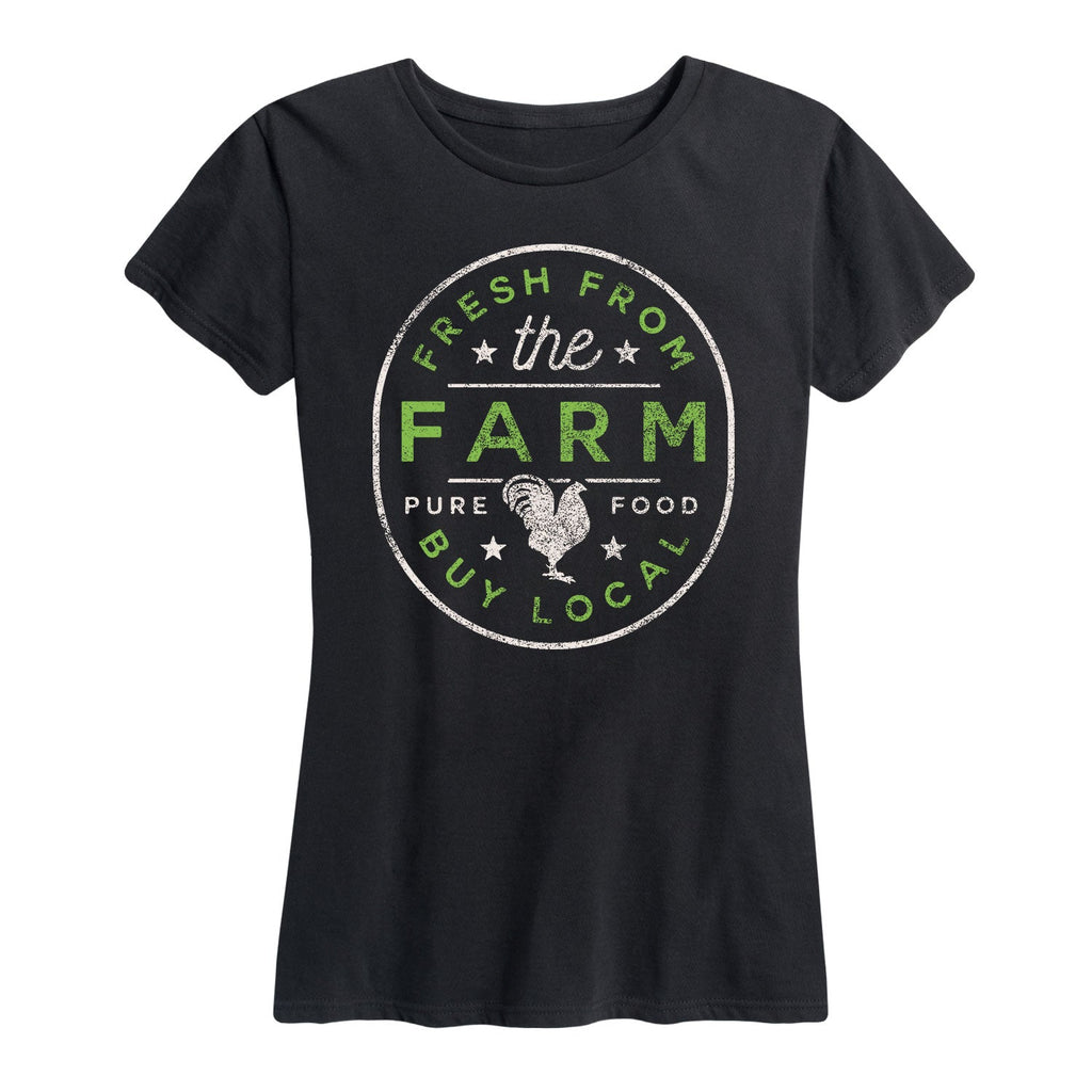 Instant Message - Fresh From the Farm Buy Local - Women's Short Sleeve Graphic T-shirt