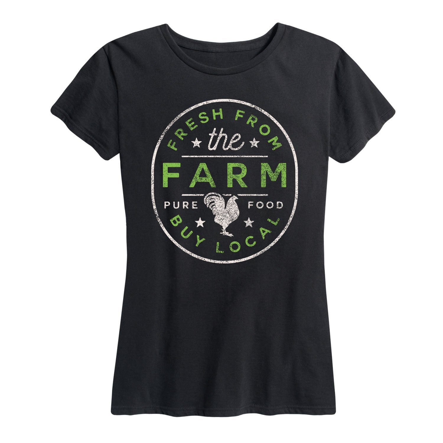 Instant Message - Fresh From the Farm Buy Local - Women's Short Sleeve Graphic T-shirt