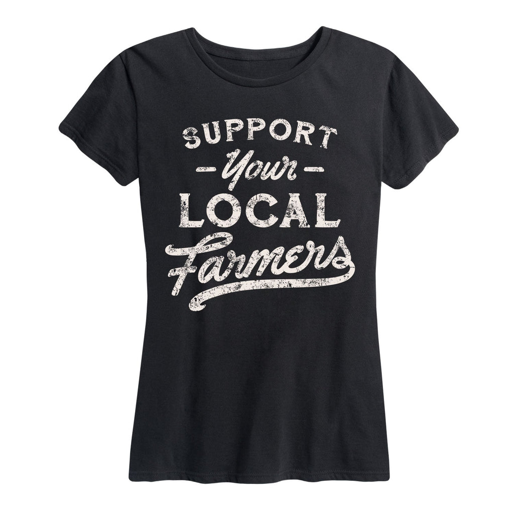 Instant Message - Support Your Local Farmers - Women's Short Sleeve Graphic T-shirt
