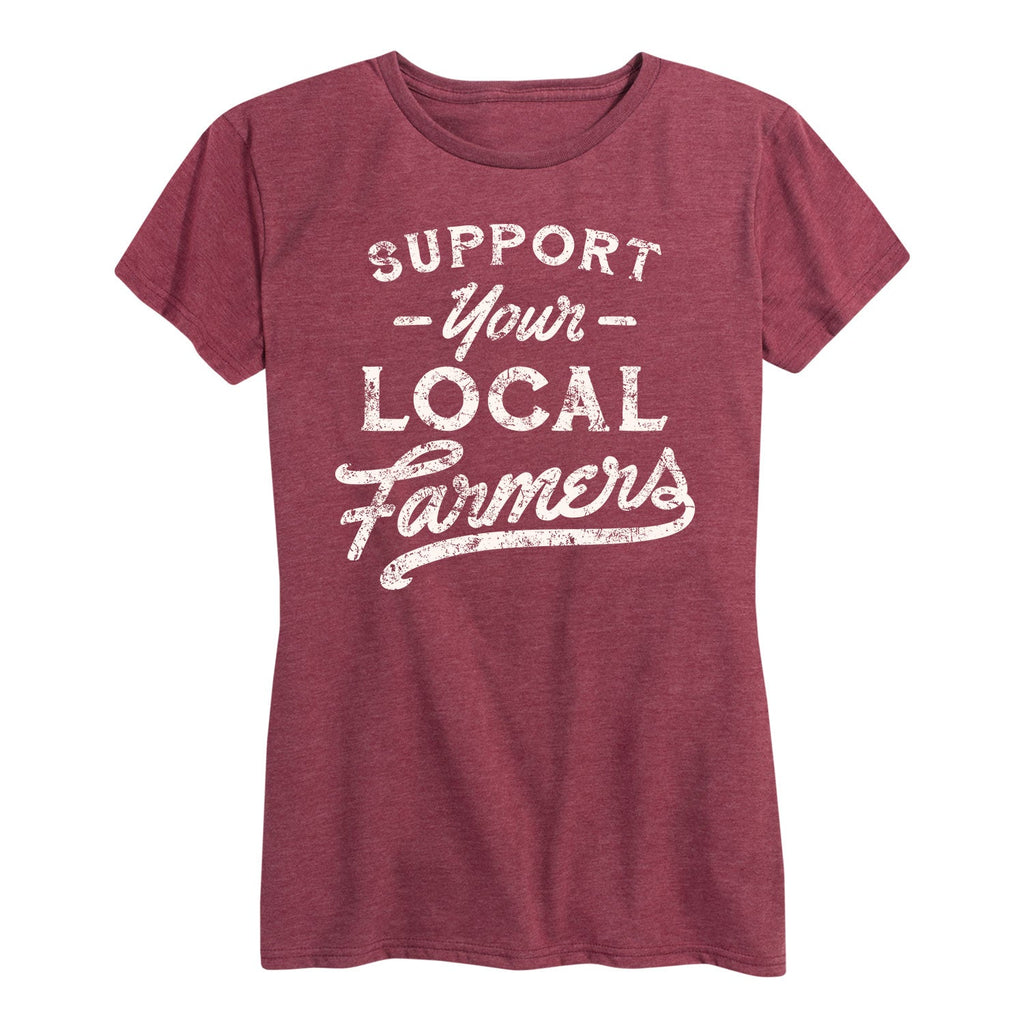 Instant Message - Support Your Local Farmers - Women's Short Sleeve Graphic T-shirt