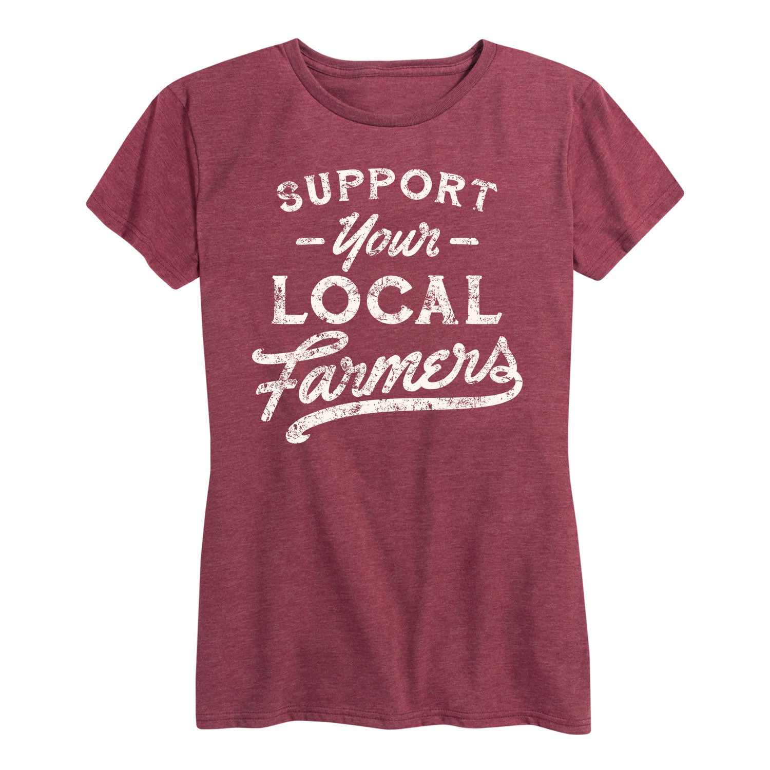 Instant Message - Support Your Local Farmers - Women's Short Sleeve Graphic T-shirt