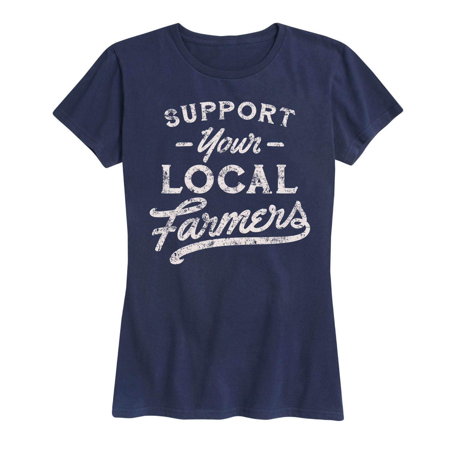 Instant Message - Support Your Local Farmers - Women's Short Sleeve Graphic T-shirt