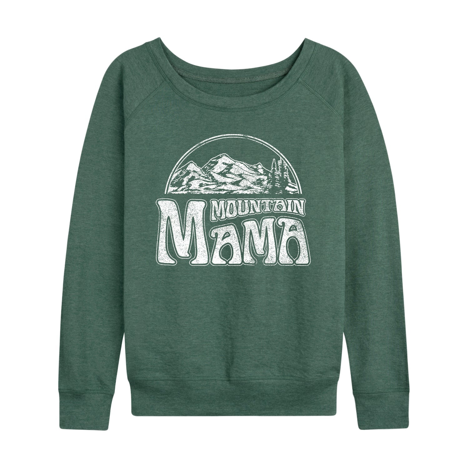 Instant Message - Mountain Mama - Women's French Terry Long Sleeve Pullover