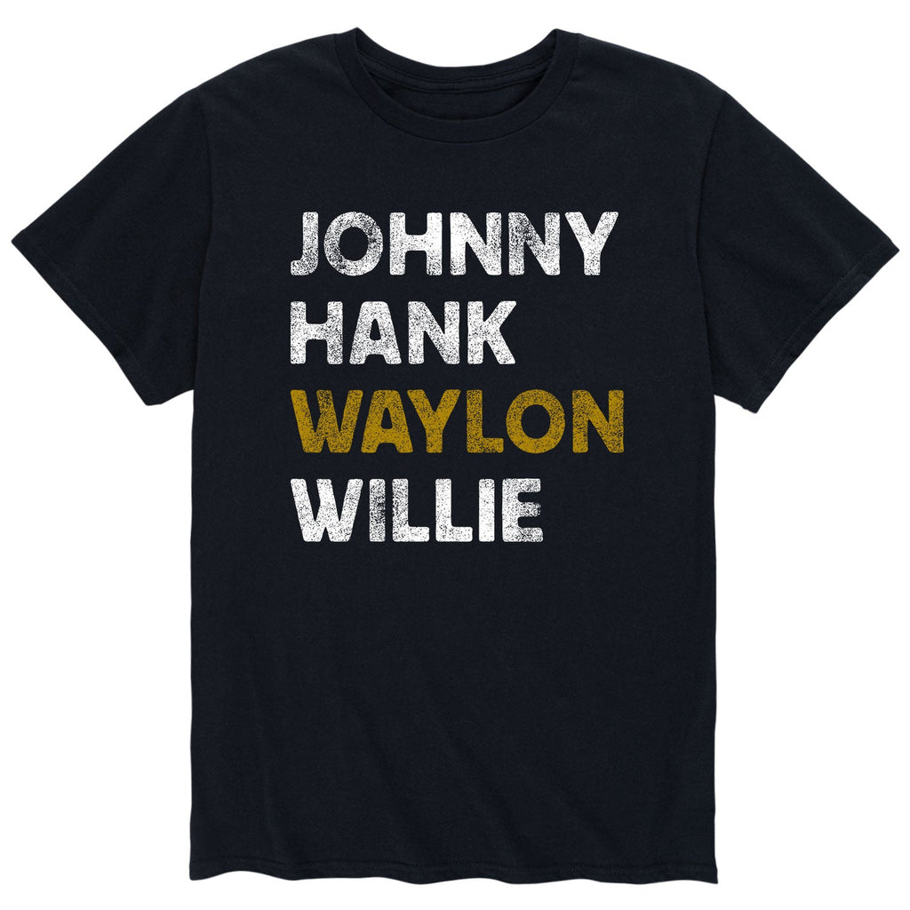Instant Message - Johnny Hank Waylon Willie - Men's Short Sleeve Graphic T-shirt