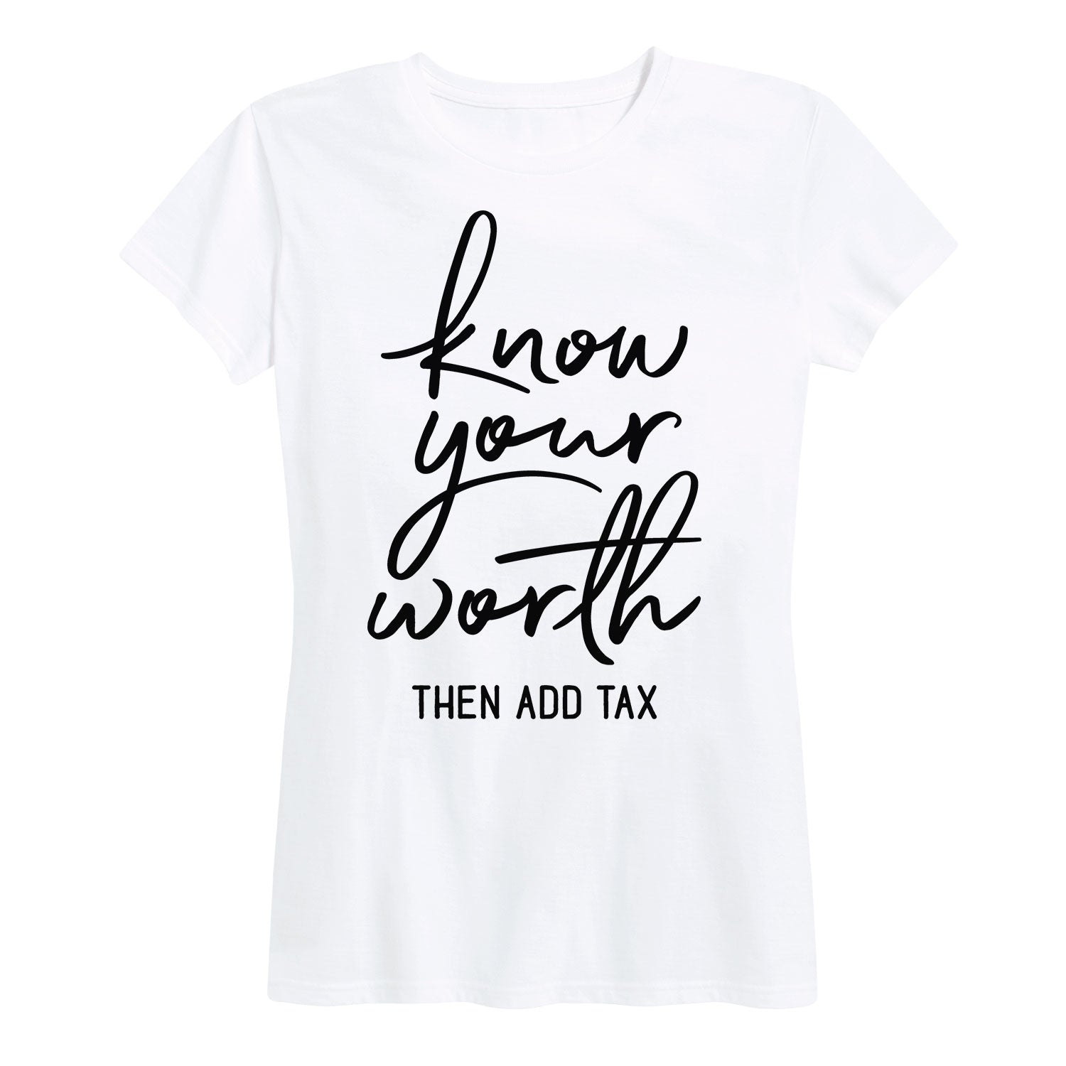 Instant Message - Know Your Worth - Women's Short Sleeve Graphic T-shirt