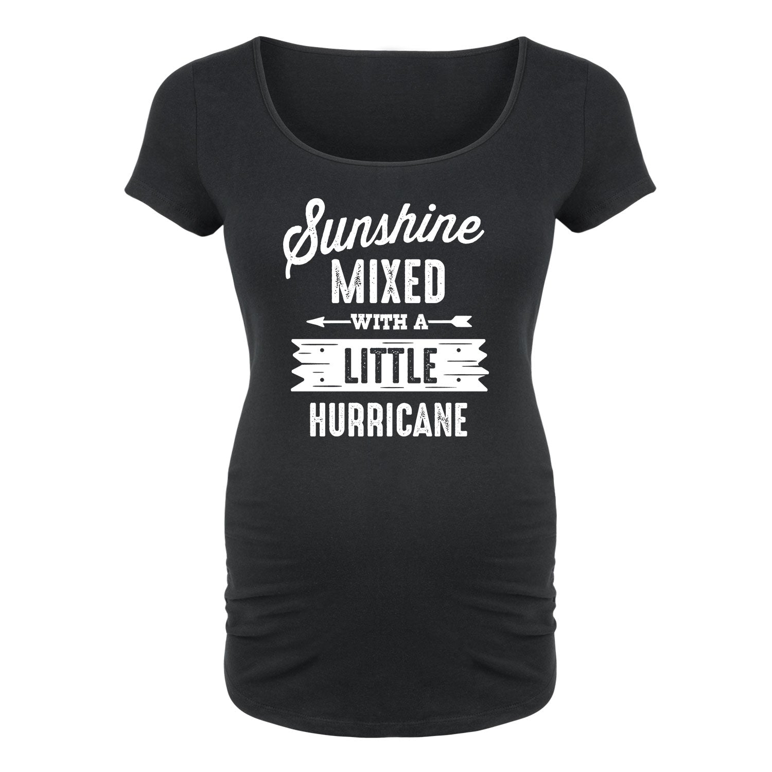 Instant Message - Sunshine Mixed Hurricane - Maternity Scoop Neck Tee