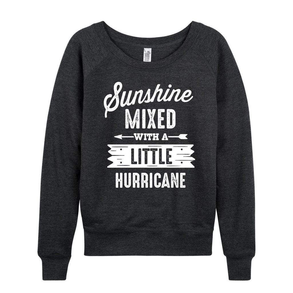 Instant Message - Sunshine Mixed Hurricane - Women's French Terry Long Sleeve Pullover