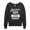 Instant Message - Sunshine Mixed Hurricane - Women's French Terry Long Sleeve Pullover