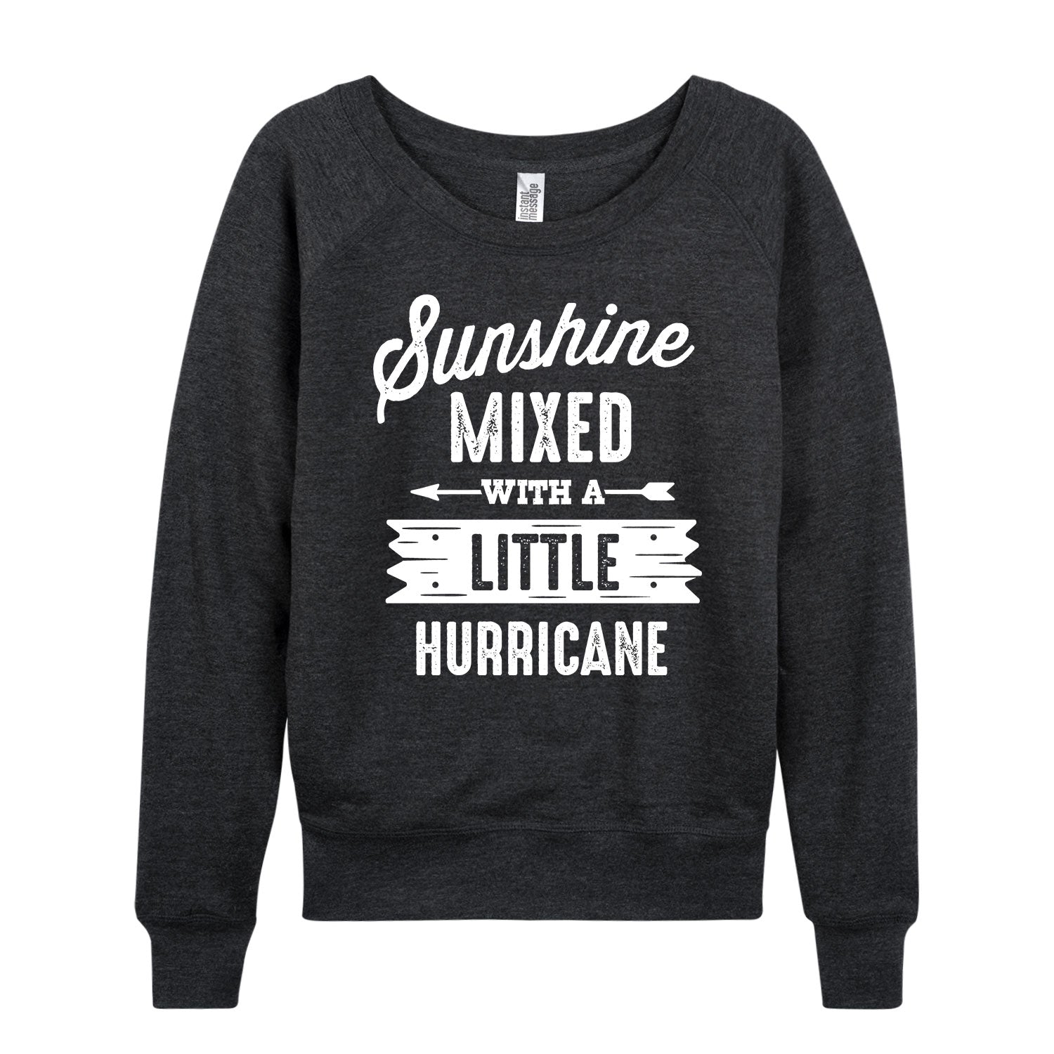 Instant Message - Sunshine Mixed Hurricane - Women's French Terry Long Sleeve Pullover
