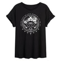 Instant Message - Astrological Lotus - Juniors Oversized Graphic T-shirt