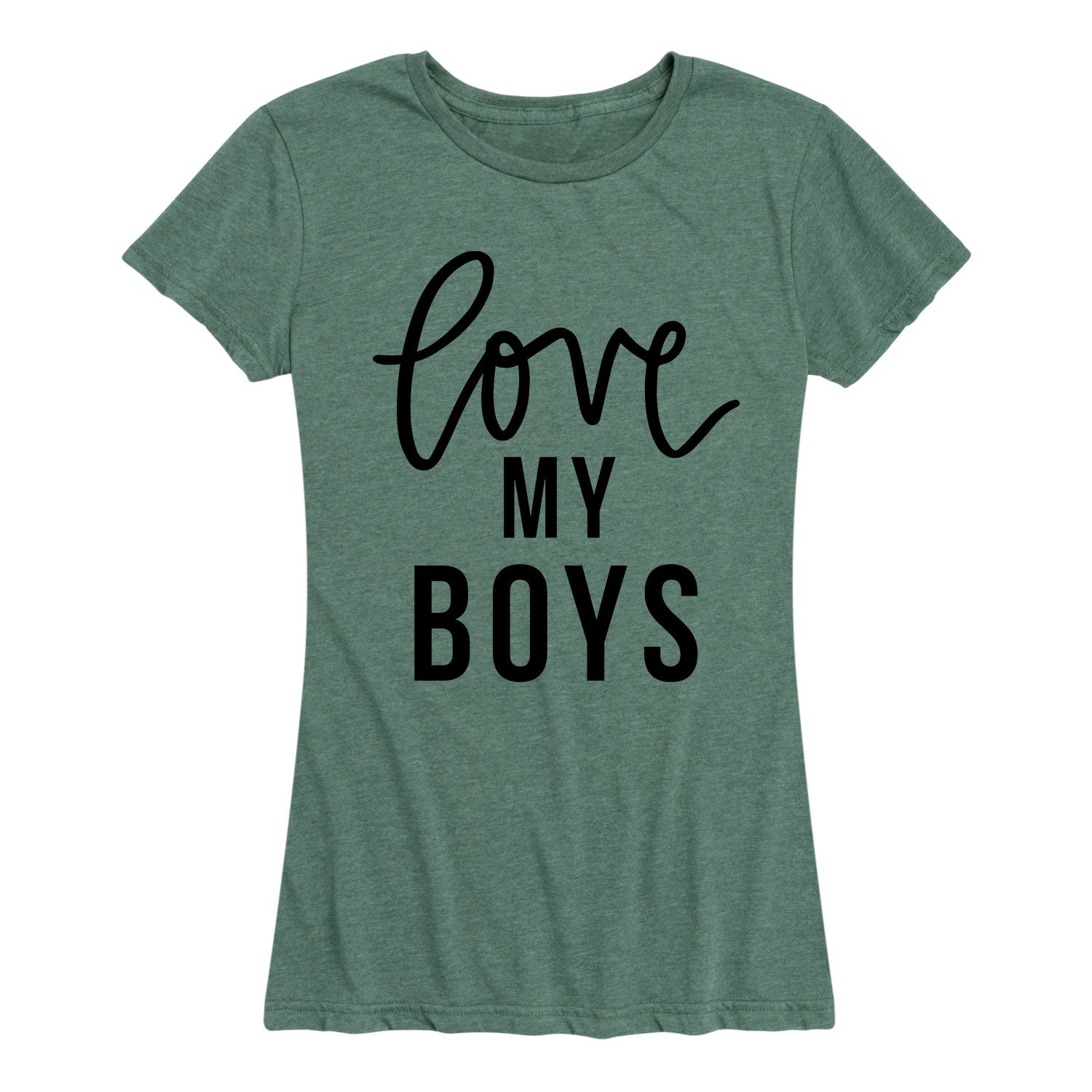 Instant Message - Love My Boys - Women's Short Sleeve Graphic T-shirt