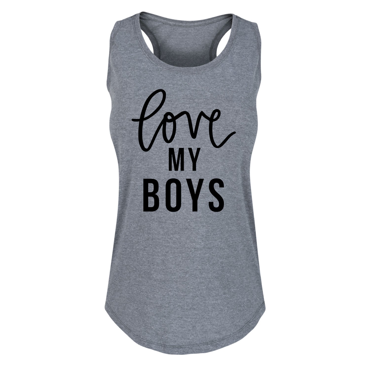 Instant Message - Love My Boys - Women's Racerback Tank