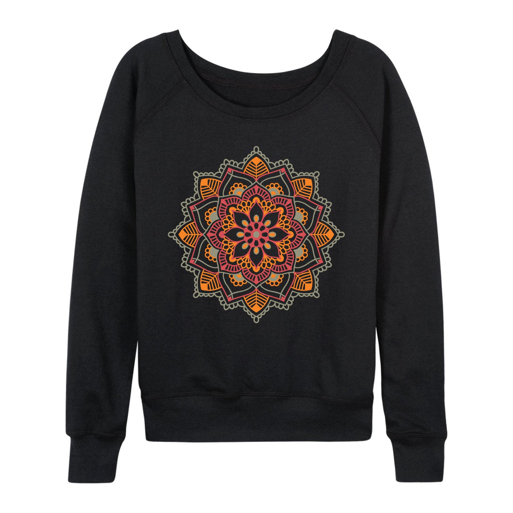 Instant Message - Autumn Decorative - Women's French Terry Long Sleeve Pullover