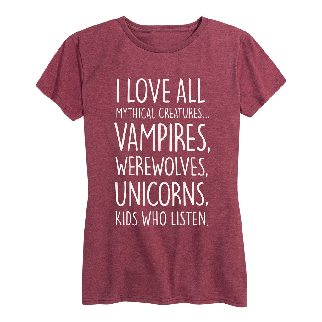 Instant Message - Mythical Creatures - Women's Short Sleeve Graphic T-shirt