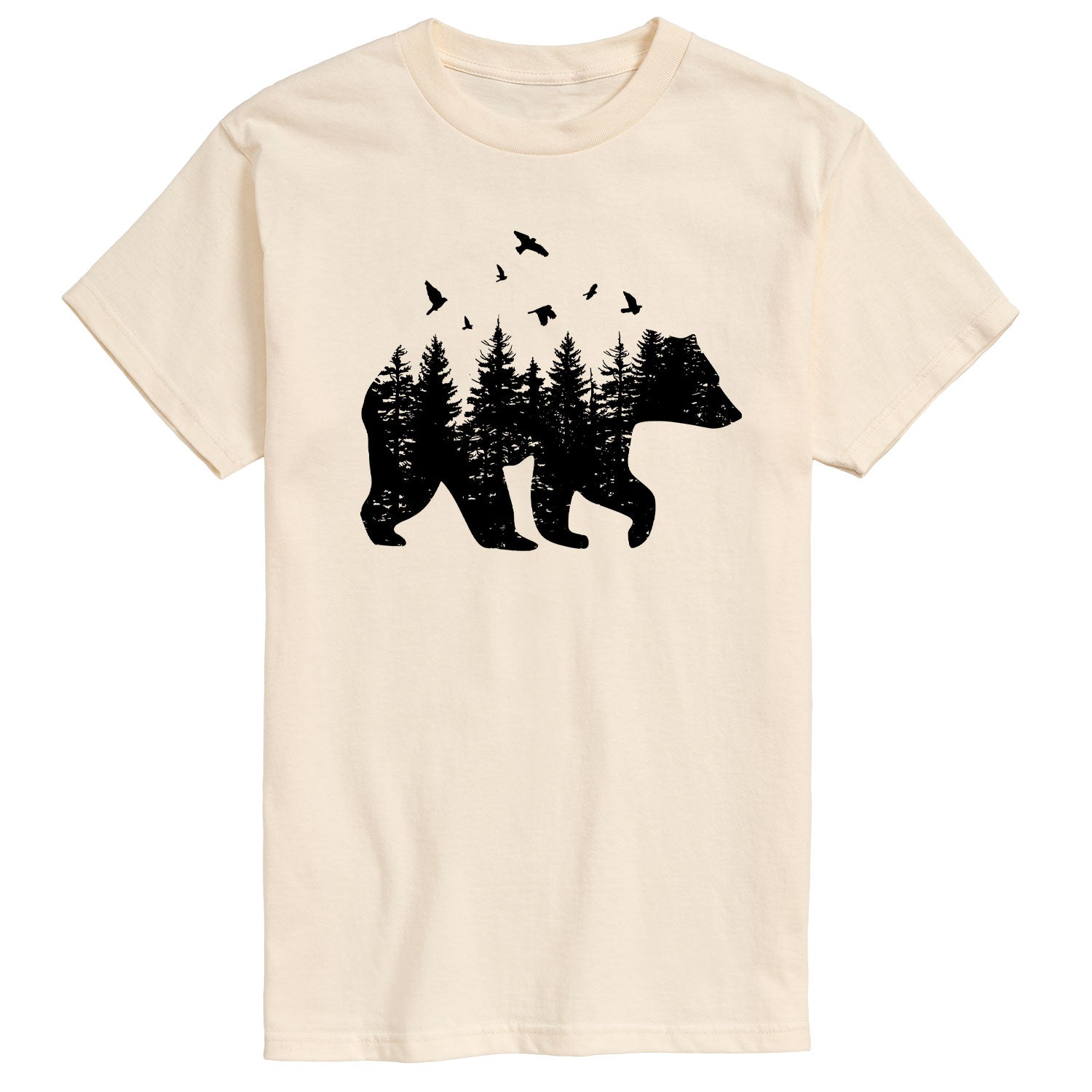 Instant Message - Forest Bear Silhouette - Men's Short Sleeve Graphic T-Shirt