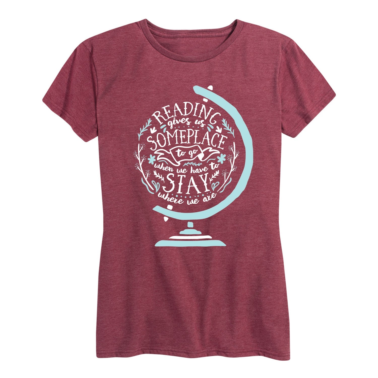 Instant Message - Reading Gives us Someplace - Women's Short Sleeve Graphic T-shirt