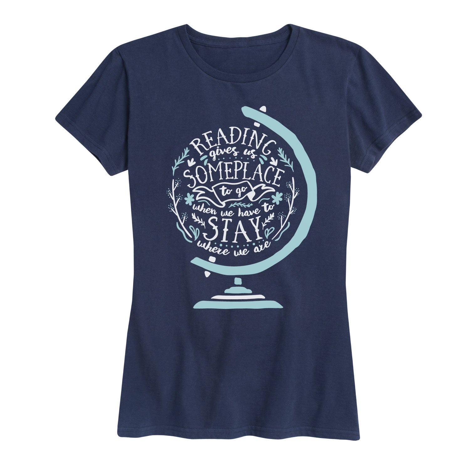 Instant Message - Reading Gives us Someplace - Women's Short Sleeve Graphic T-shirt
