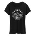 Instant Message - Celestial Mountains Moon Phases - Women's Short Sleeve Graphic T-shirt