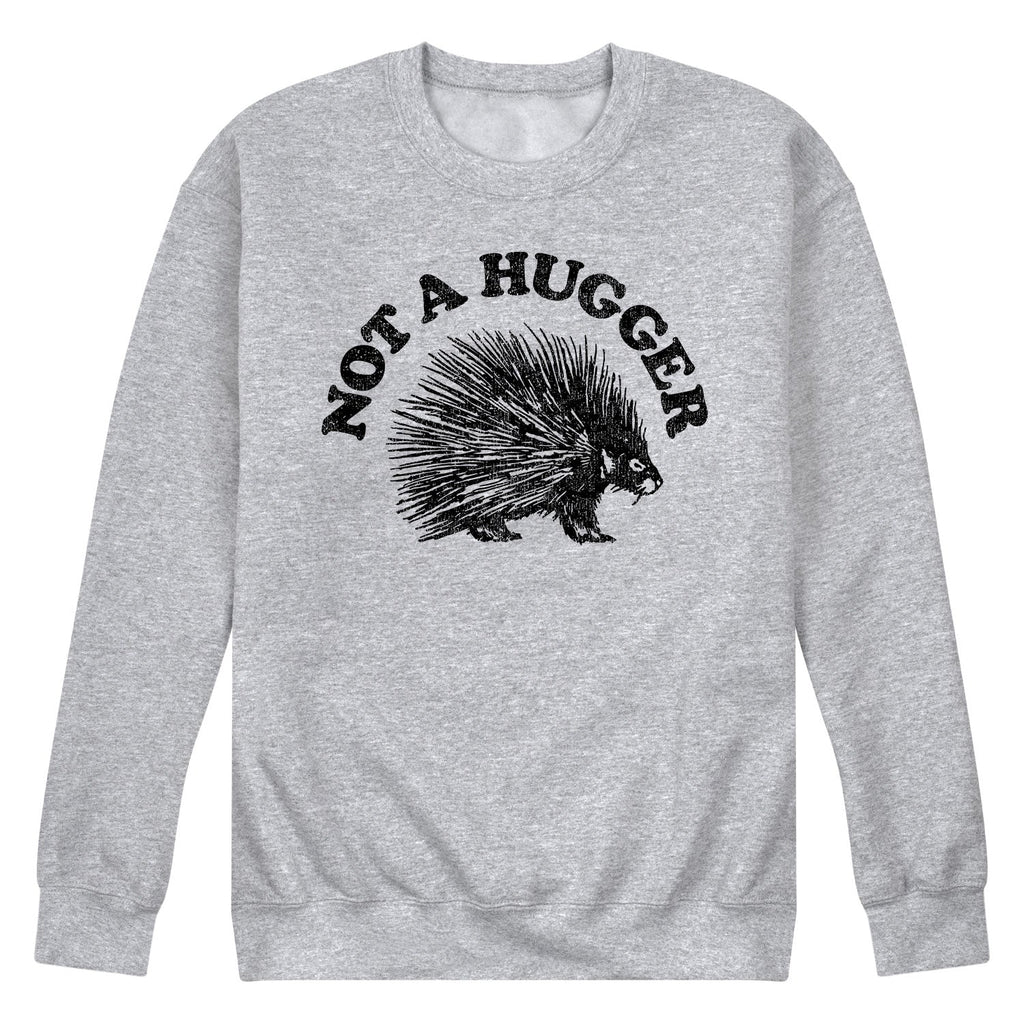 Instant Message - Not a Hugger Porcupine - Men's Long Sleeve Crew Fleece Sweatshirt