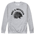 Instant Message - Not a Hugger Porcupine - Men's Long Sleeve Crew Fleece Sweatshirt
