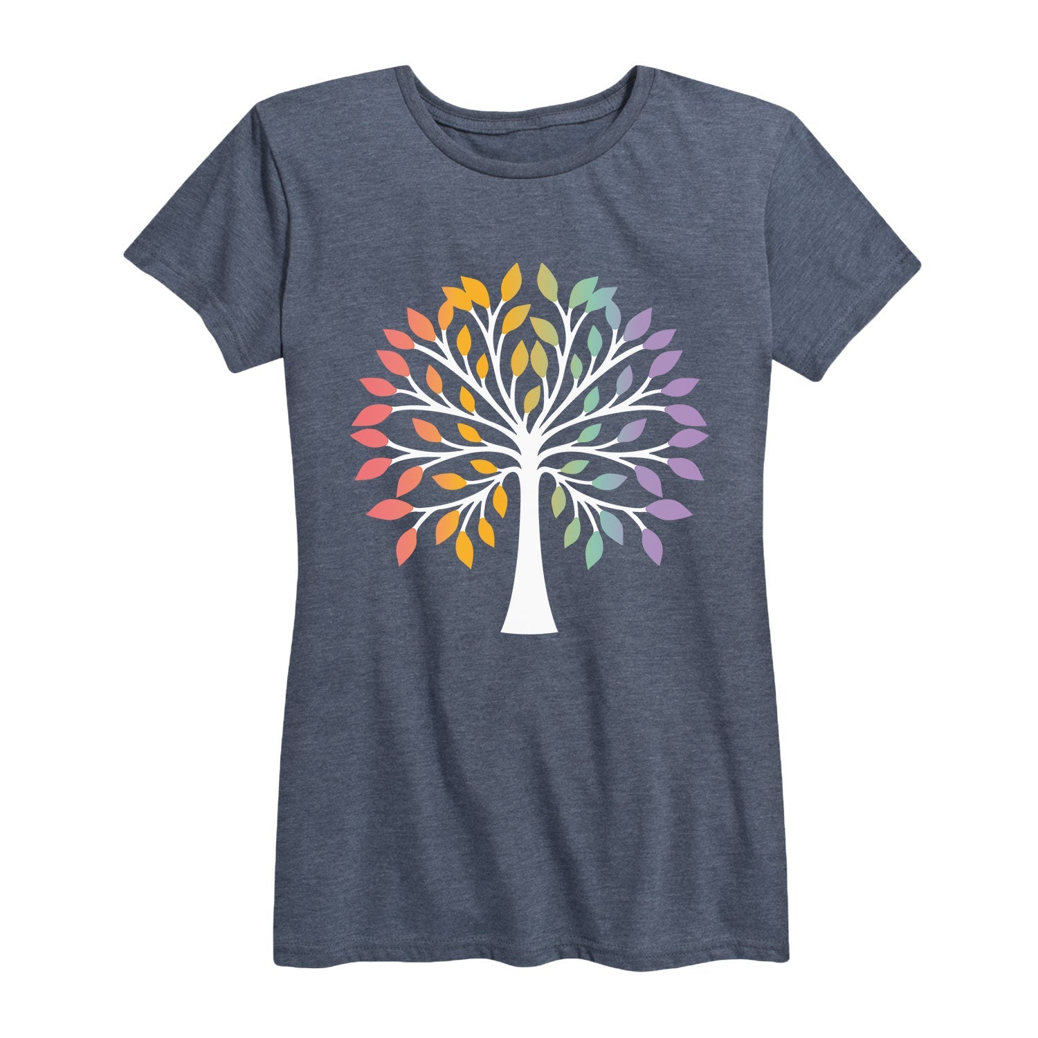 Instant Message - Rainbow Tree Of Life - Women's Short Sleeve Graphic T-shirt