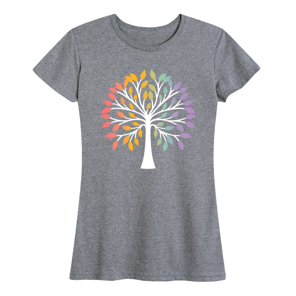 Instant Message - Rainbow Tree Of Life - Women's Short Sleeve Graphic T-shirt