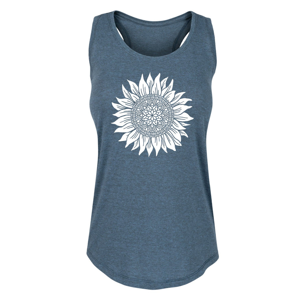 Instant Message - Decorative Daisy - Women's Racerback Tank