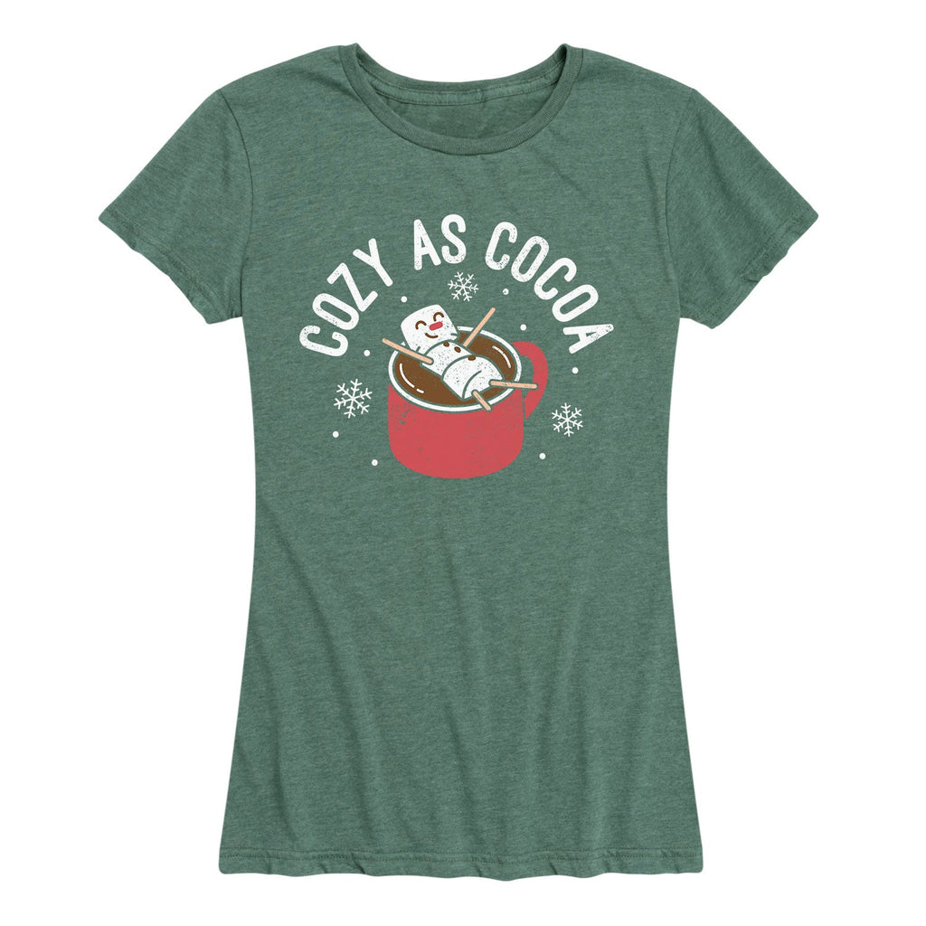 Instant Message - Cozy as Cocoa- Women's Short Sleeve Graphic T-shirt