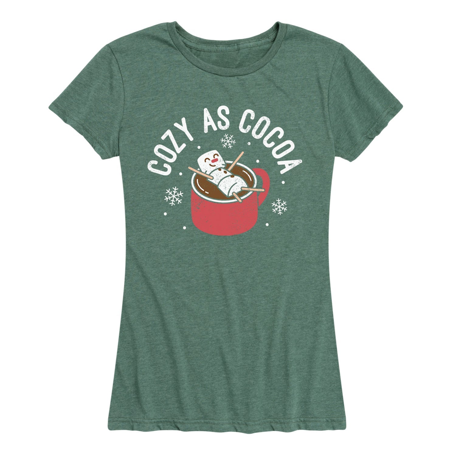 Instant Message - Cozy as Cocoa- Women's Short Sleeve Graphic T-shirt