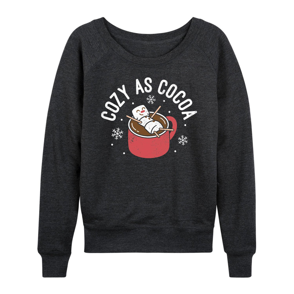 Instant Message - Cozy as Cocoa- Women's French Terry Long Sleeve Pullover