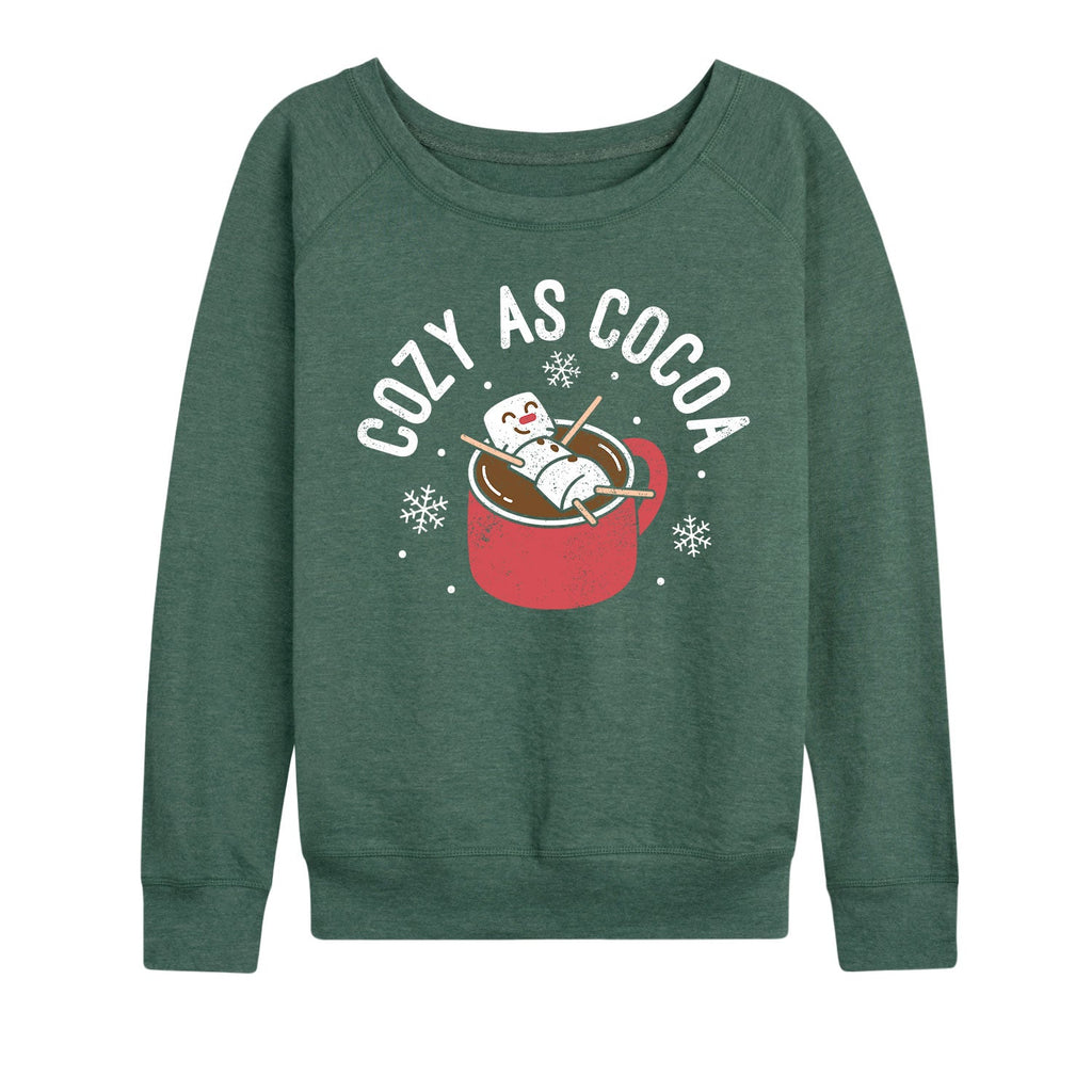 Instant Message - Cozy as Cocoa- Women's French Terry Long Sleeve Pullover
