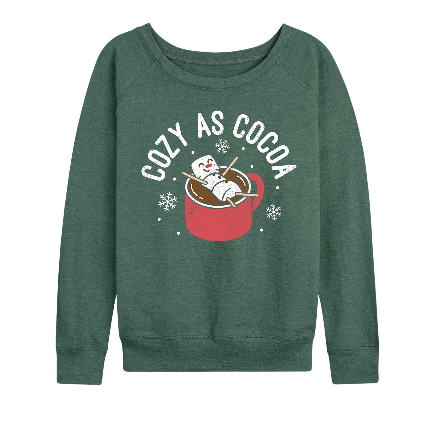 Instant Message - Cozy as Cocoa- Women's French Terry Long Sleeve Pullover