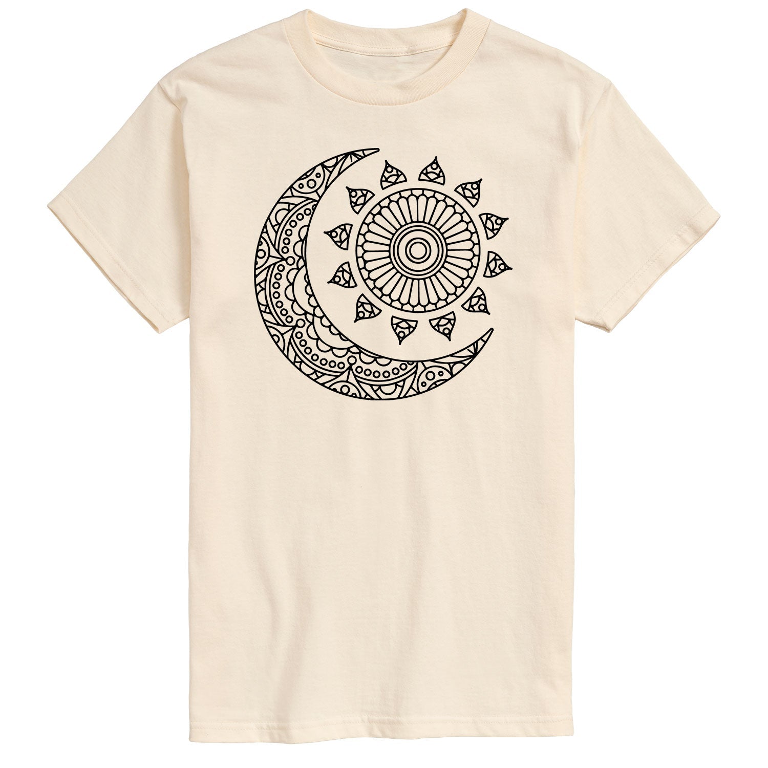 Instant Message - Decorative Sun Moon - Men's Short Sleeve Graphic T-shirt