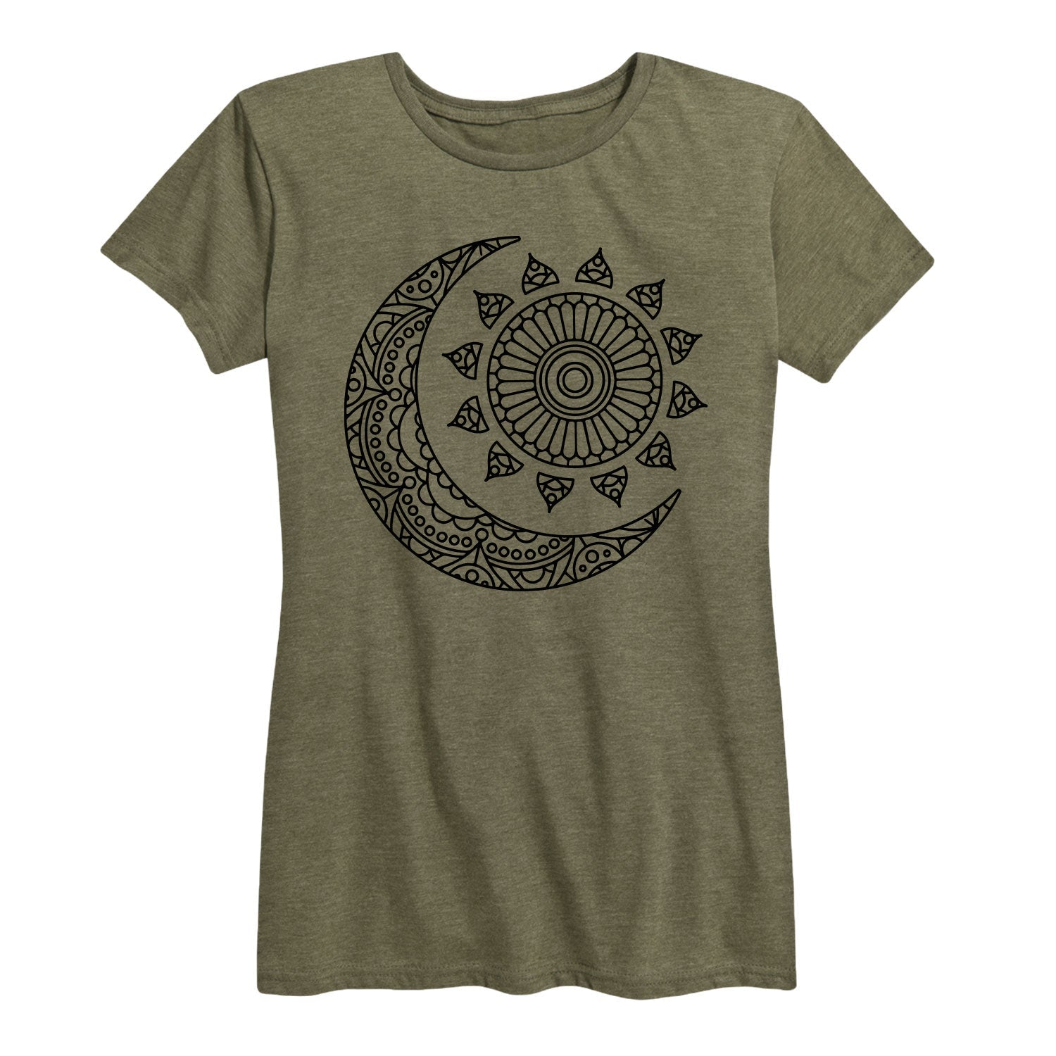 Instant Message - Decorative Sun Moon - Women's Short Sleeve Graphic T-shirt