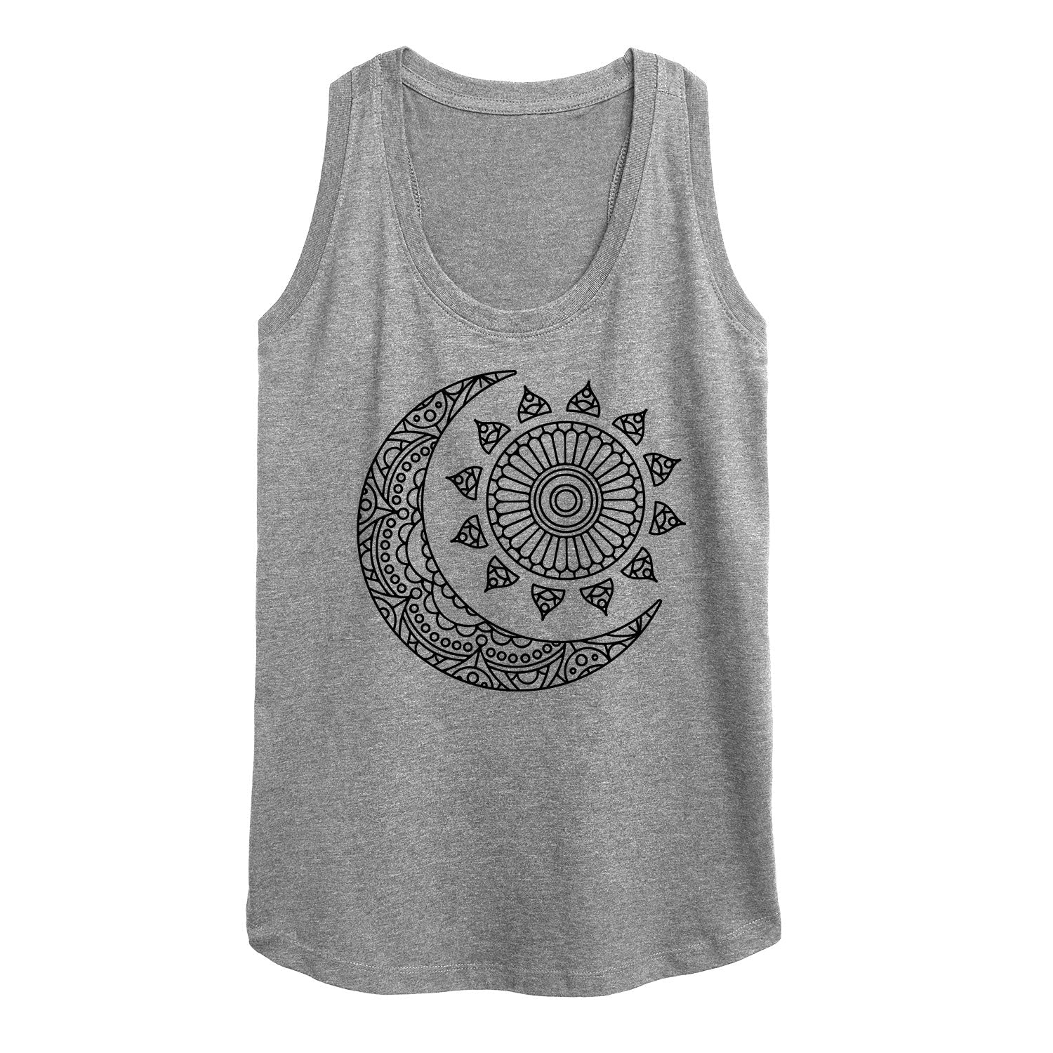 Instant Message - Decorative Sun Moon - Women's Racerback Tank