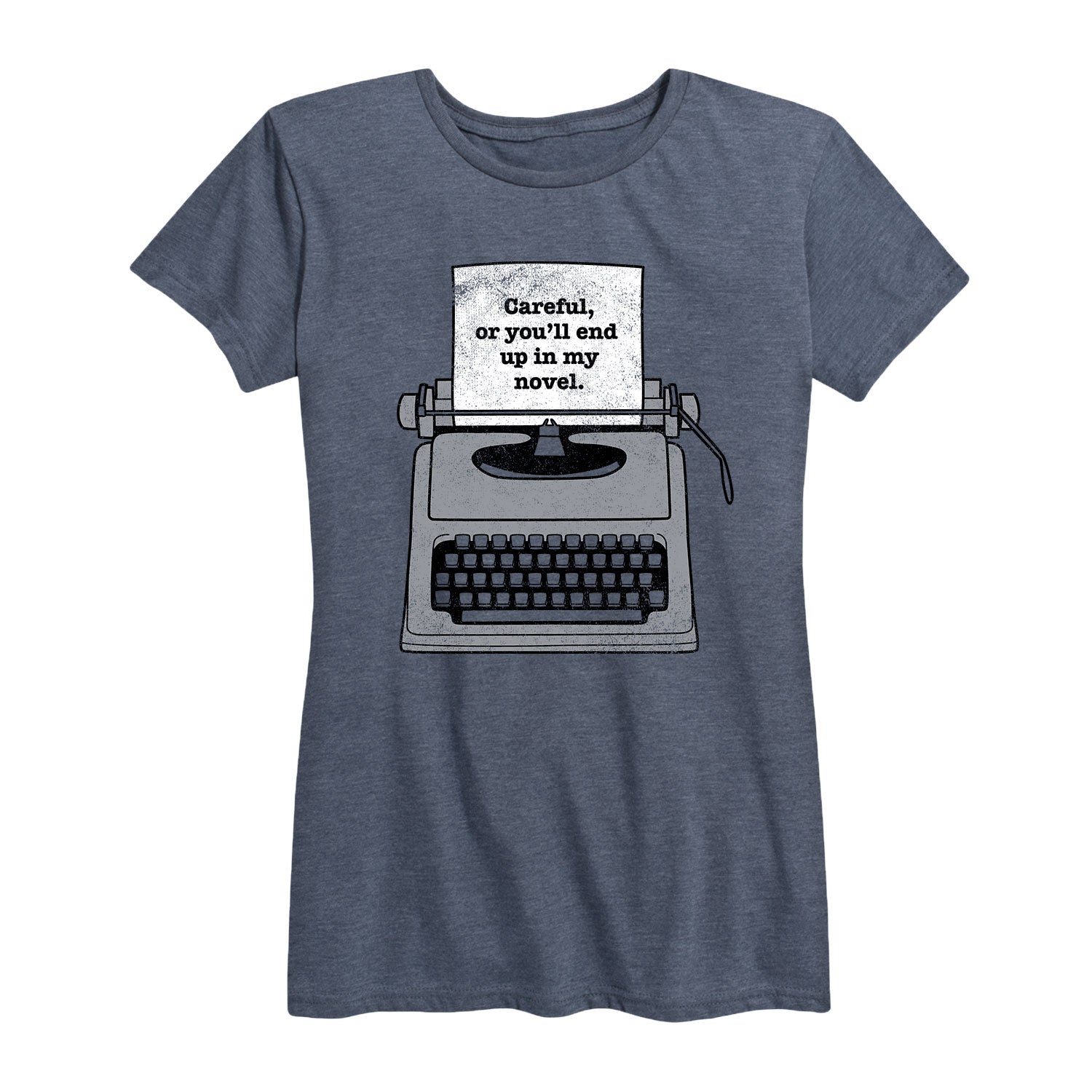Instant Message - End Up In My Novel Typewriter - Women's Short Sleeve Graphic T-shirt