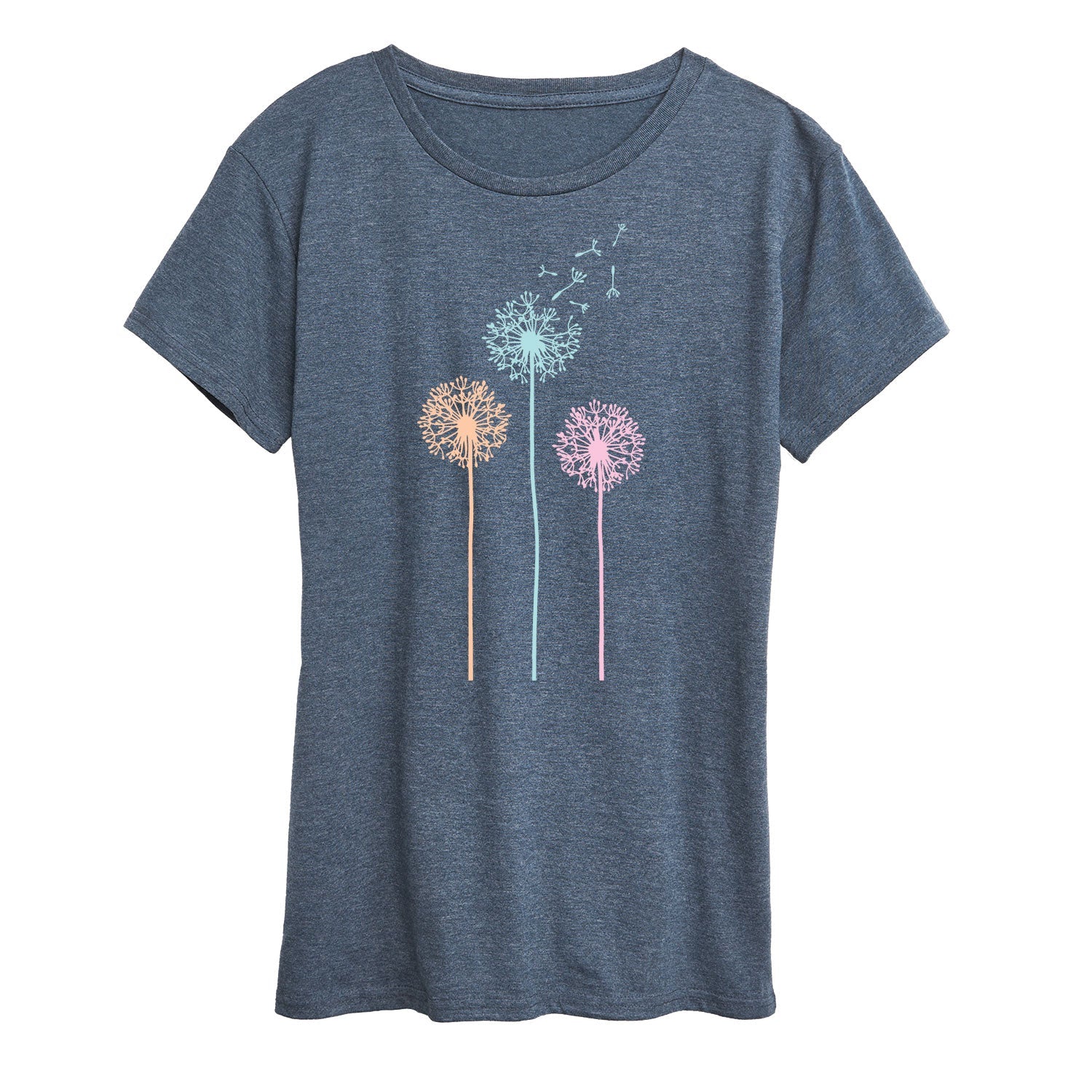 Instant Message - Pastel Dandelions - Women's Short Sleeve Graphic T-shirt