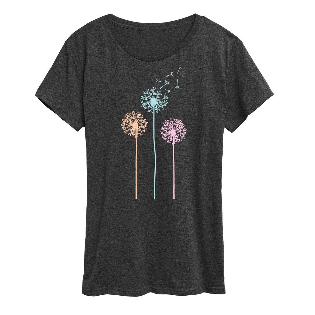 Instant Message - Pastel Dandelions - Women's Short Sleeve Graphic T-shirt
