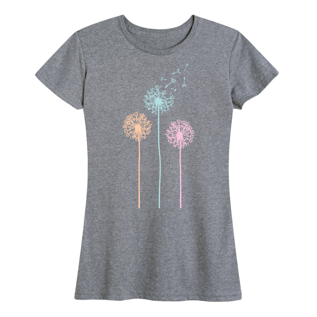Instant Message - Pastel Dandelions - Women's Short Sleeve Graphic T-shirt