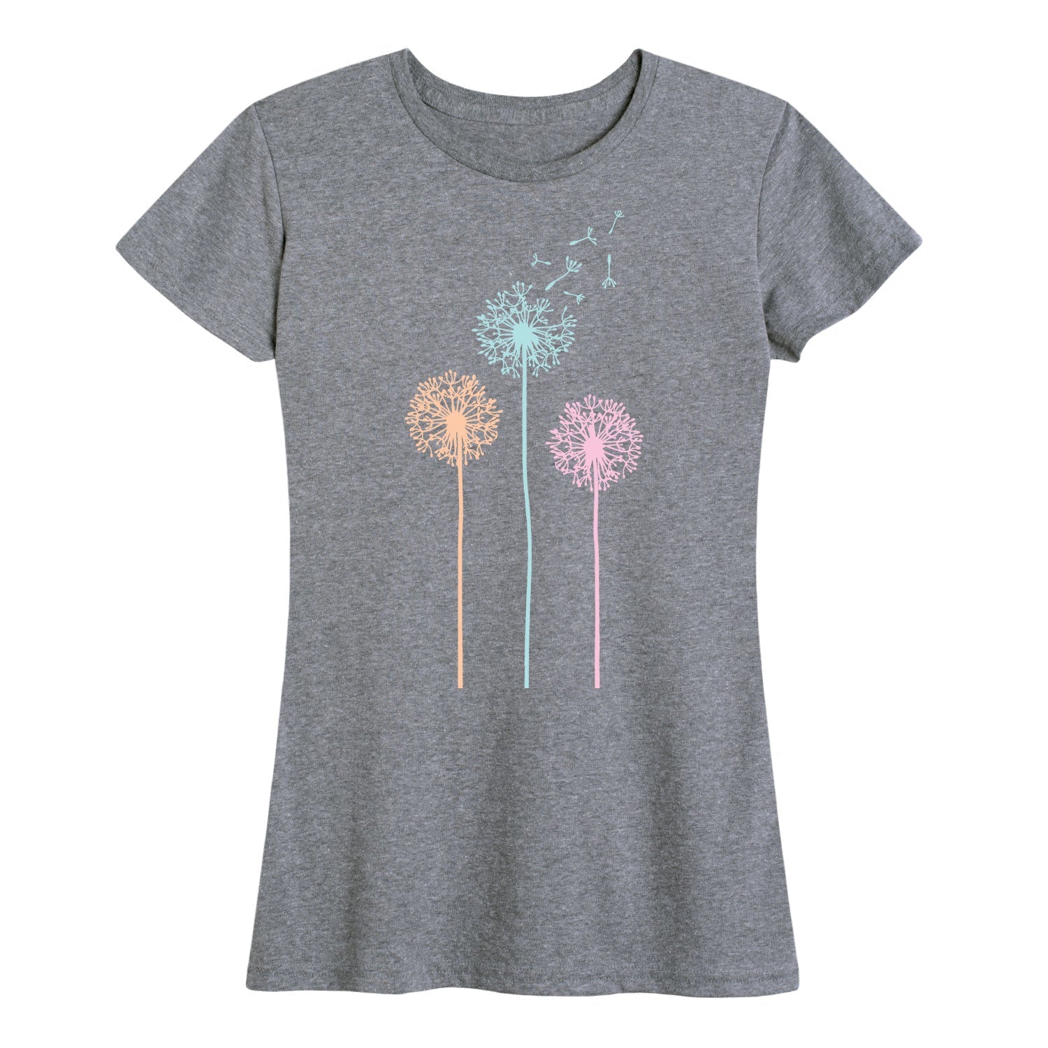 Instant Message - Pastel Dandelions - Women's Short Sleeve Graphic T-shirt